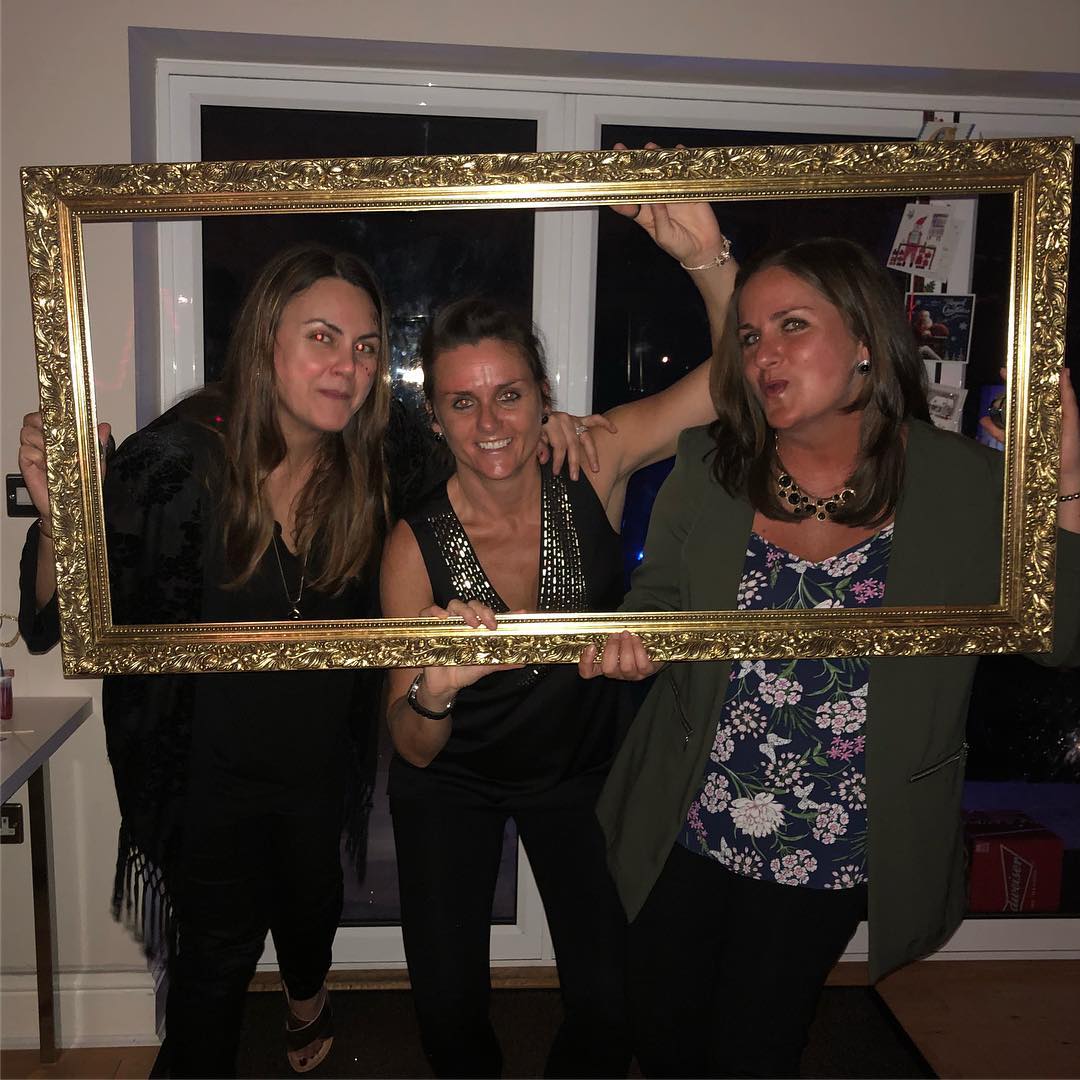 Picture of Simone celebrating with friends